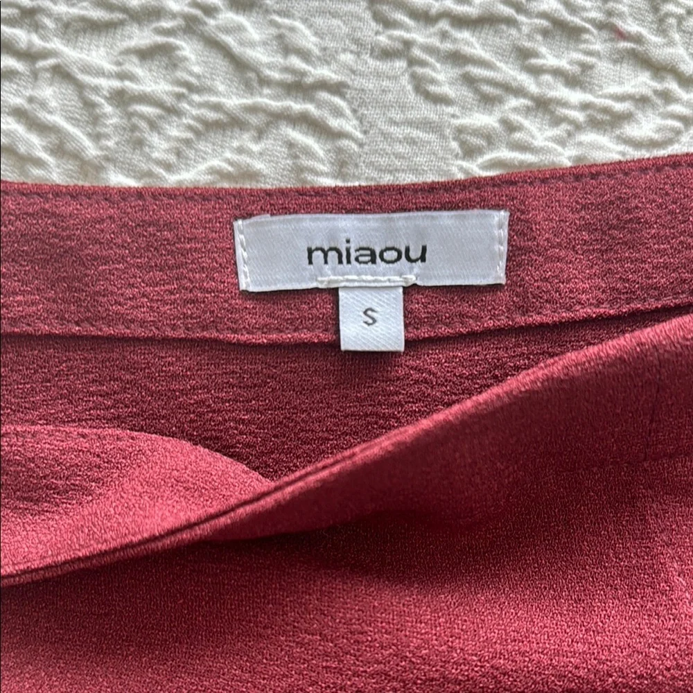 Miaou Micro Mini Skirt in Russet Size Small - Picture 4 of 4